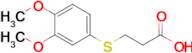 3-[(3,4-dimethoxyphenyl)sulfanyl]propanoic acid