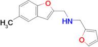 (Furan-2-ylmethyl)[(5-methyl-1-benzofuran-2-yl)methyl]amine