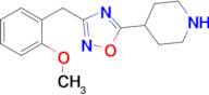 4-{3-[(2-methoxyphenyl)methyl]-1,2,4-oxadiazol-5-yl}piperidine