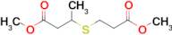 Methyl 3-[(3-methoxy-3-oxopropyl)sulfanyl]butanoate