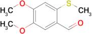 4,5-Dimethoxy-2-(methylsulfanyl)benzaldehyde