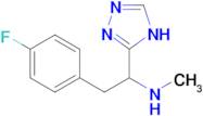 [2-(4-fluorophenyl)-1-(4h-1,2,4-triazol-3-yl)ethyl](methyl)amine