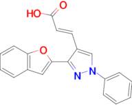 (2e)-3-[3-(1-benzofuran-2-yl)-1-phenyl-1h-pyrazol-4-yl]prop-2-enoic acid