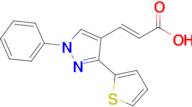 (2e)-3-[1-phenyl-3-(thiophen-2-yl)-1h-pyrazol-4-yl]prop-2-enoic acid