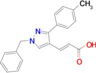 (2e)-3-[1-benzyl-3-(4-methylphenyl)-1h-pyrazol-4-yl]prop-2-enoic acid