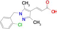 (2e)-3-{1-[(2-chlorophenyl)methyl]-3,5-dimethyl-1h-pyrazol-4-yl}prop-2-enoic acid