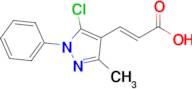 (2e)-3-(5-Chloro-3-methyl-1-phenyl-1h-pyrazol-4-yl)prop-2-enoic acid