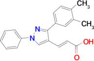 (2e)-3-[3-(3,4-dimethylphenyl)-1-phenyl-1h-pyrazol-4-yl]prop-2-enoic acid