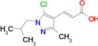(2e)-3-[5-chloro-3-methyl-1-(2-methylpropyl)-1h-pyrazol-4-yl]prop-2-enoic acid