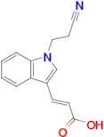 (2e)-3-[1-(2-cyanoethyl)-1h-indol-3-yl]prop-2-enoic acid