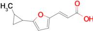 (2e)-3-[5-(2-methylcyclopropyl)furan-2-yl]prop-2-enoic acid