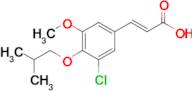 (2e)-3-[3-chloro-5-methoxy-4-(2-methylpropoxy)phenyl]prop-2-enoic acid