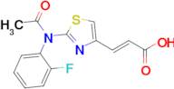 (2e)-3-{2-[n-(2-fluorophenyl)acetamido]-1,3-thiazol-4-yl}prop-2-enoic acid