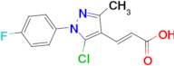 (2e)-3-[5-chloro-1-(4-fluorophenyl)-3-methyl-1h-pyrazol-4-yl]prop-2-enoic acid