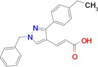 (2e)-3-[1-benzyl-3-(4-ethylphenyl)-1h-pyrazol-4-yl]prop-2-enoic acid