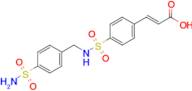 (2e)-3-(4-{[(4-sulfamoylphenyl)methyl]sulfamoyl}phenyl)prop-2-enoic acid