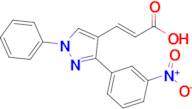 (2e)-3-[3-(3-nitrophenyl)-1-phenyl-1h-pyrazol-4-yl]prop-2-enoic acid