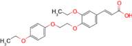 (2e)-3-{3-ethoxy-4-[2-(4-ethoxyphenoxy)ethoxy]phenyl}prop-2-enoic acid