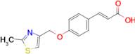 (2e)-3-{4-[(2-methyl-1,3-thiazol-4-yl)methoxy]phenyl}prop-2-enoic acid