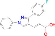 (2e)-3-[3-(4-fluorophenyl)-1-phenyl-1h-pyrazol-4-yl]prop-2-enoic acid