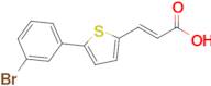 (2e)-3-[5-(3-bromophenyl)thiophen-2-yl]prop-2-enoic acid