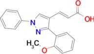 (2e)-3-[3-(2-methoxyphenyl)-1-phenyl-1h-pyrazol-4-yl]prop-2-enoic acid