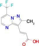 (2e)-3-[2-methyl-7-(trifluoromethyl)pyrazolo[1,5-a]pyrimidin-3-yl]prop-2-enoic acid