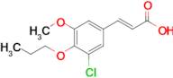 (2e)-3-(3-Chloro-5-methoxy-4-propoxyphenyl)prop-2-enoic acid