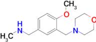 {[4-methoxy-3-(morpholin-4-ylmethyl)phenyl]methyl}(methyl)amine