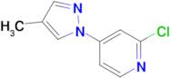 2-Chloro-4-(4-methyl-1h-pyrazol-1-yl)pyridine