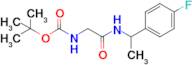 Tert-butyl n-({[1-(4-fluorophenyl)ethyl]carbamoyl}methyl)carbamate