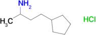 4-Cyclopentylbutan-2-amine hydrochloride