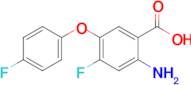 2-Amino-4-fluoro-5-(4-fluorophenoxy)benzoic acid