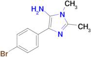 4-(4-Bromophenyl)-1,2-dimethyl-1h-imidazol-5-amine
