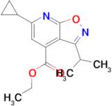 Ethyl 6-cyclopropyl-3-(propan-2-yl)-[1,2]oxazolo[5,4-b]pyridine-4-carboxylate