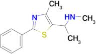 Methyl[1-(4-methyl-2-phenyl-1,3-thiazol-5-yl)ethyl]amine