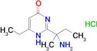 2-(2-aminobutan-2-yl)-6-ethyl-1,4-dihydropyrimidin-4-one hydrochloride