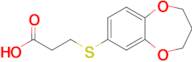 3-(3,4-Dihydro-2h-1,5-benzodioxepin-7-ylsulfanyl)propanoic acid