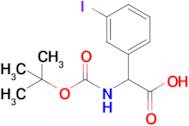 2-{[(tert-butoxy)carbonyl]amino}-2-(3-iodophenyl)acetic acid