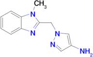 1-[(1-methyl-1h-1,3-benzodiazol-2-yl)methyl]-1h-pyrazol-4-amine
