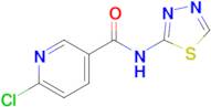 6-Chloro-N-(1,3,4-thiadiazol-2-yl)pyridine-3-carboxamide