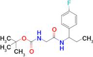 Tert-butyl n-({[1-(4-fluorophenyl)propyl]carbamoyl}methyl)carbamate