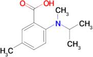 5-Methyl-2-[methyl(propan-2-yl)amino]benzoic acid