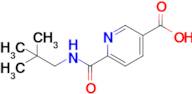 6-[(2,2-dimethylpropyl)carbamoyl]pyridine-3-carboxylic acid