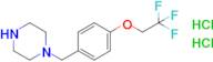 1-{[4-(2,2,2-trifluoroethoxy)phenyl]methyl}piperazine dihydrochloride