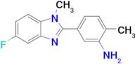 5-(5-Fluoro-1-methyl-1h-1,3-benzodiazol-2-yl)-2-methylaniline