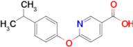 6-[4-(propan-2-yl)phenoxy]pyridine-3-carboxylic acid