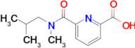 6-[methyl(2-methylpropyl)carbamoyl]pyridine-2-carboxylic acid