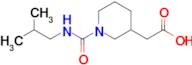 2-{1-[(2-methylpropyl)carbamoyl]piperidin-3-yl}acetic acid