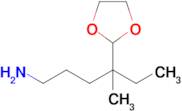 4-(1,3-Dioxolan-2-yl)-4-methylhexan-1-amine